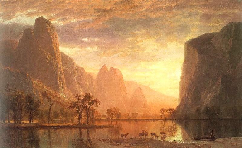 Bierstadt, Albert Valley of the Yosemite Spain oil painting art